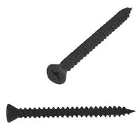 DWSTP158 #6 X 1-5/8" Drywall Screw, Trim Head, Phillips, Black Phosphate